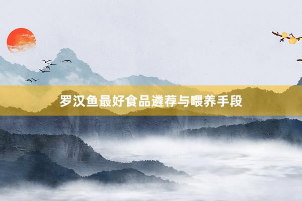 罗汉鱼最好食品遴荐与喂养手段